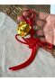Lucky Red String Golden Cat Keychain 🐱 ✨ - 2
