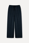 Women's Brown Modal Blend Tie-Waist Wide Leg Trousers - 4