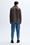 Men's Navy Blue Buttoned Shirt Jacket - 2