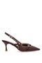 Elit Pm492 K2601 Women's Classic Heeled Shoes Brown