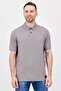 Men Regular Fit Heather Short Sleeve Polo Shirts, Grey