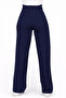 Navy Blue Lycra Velcro Closure Women's Palazzo Pants - 2