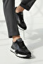 M22480 Genuine Leather Black Men's Sneaker Sports Shoes - 8