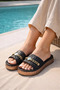 Stylish Design with Chain Open Front Beach Pool Garden Sea Summer Soft Thick Sole Daily Slippers - 2