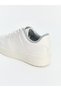 White Lace-up Women's Sports Shoes - 4