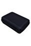 Black Color Men's Shaving Kit Bag Hard Cover Multi-Compartment Travel Organizer Hand Bag - 5