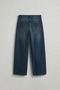 Men's Super Baggy Fit Jean Trousers Dark Blue - 2
