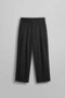 Men's Super Baggy Pleated Vintage Trousers Black