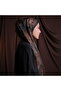 Müslin Soft Glow - Black Beige Shawl – Non-Slip Texture – Summer/Winter – 75X185