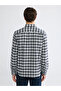 Ozmarka New Season Regular Fit Plaid Gabardine Men's Shirt - 4