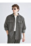 Ozmarka New Season Comfortable Fit Long Sleeve Velvet Men's Shirt Jacket