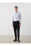 Nevavm Regular Fit Long Sleeve Plaid Gabardine Men's Shirt with Difference - 5