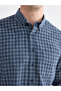 Lcwaikiki Classicindigo Regular Fit Plaid Men's Shirt - 3