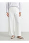 Esvab • Modern & Distinctive Wide-Leg Women's Trousers with Waist Drawstring - 3