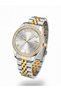 Women's Steel Band Stone Bezel Classic Wristwatch with Day and Date Display - 3
