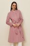 BIRDED ACCESSORY DETAIL COAT 90453