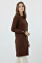 Patterned Tunic N3293 Brown - 3