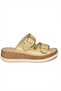 Y555021703 Beige Genuine Leather Comfort Orthopedic Sole Women's Slippers - 5