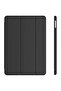 جراب حماية ذكي لجهاز iPad 10.2، لون أسود فاخر، مقاوم للصدمات