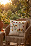 Buldan Handmade Dandelion Patterned Cushion Cover with Tassels Cotton Square Pillow 42X42'Cm - 5