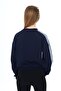 Girl's Relax Fit High Neck Sweatshirt with Low Shoulder Sleeve Trim - 2 Thread Count - 4