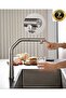 Kitchen Sink Faucet with Water Purification Outlet, 2-Function Sprinkler, Spiral, Nickel Color, 7 Years Warranty, Imported - 7