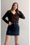 Combined Lace Jacket with Inner Straps Viscose Knitwear Cardigan