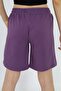 Girl's Printed Basic Shorts with Elastic Waist - Pocket Detail - 4