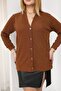 Plus Size Soft Textured Basic Cardigan - 6