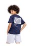 Boys Football Graphic T-Shirt & Light Blue Denim Shorts Set (Relaxed Fit) - 3