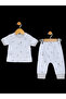 Little Sailor Printed Baby Set – 2 Pieces - Gray