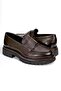Mocassino Genuine Leather Handmade Brown Casual Shoes - 4