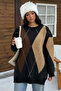 Baklava Patterned Oversize Shardonlu Beard Knitwear Sweater 142002 - 6