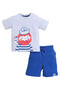 Boys' 2pcs Sailor Round Neck T-Shirt and Shorts Set - 6