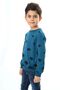 سويت شيرت رجالي من نوع Relax Fit Crew Neck مطبوع - 2 Thread - 4