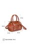 Alia Women's Vintage Design Buckle Detailed Zippered Daily Hand Shoulder and Crossbody Bag