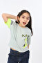 Girl's Printed Crew Neck Short Sleeve T-Shirt - 2