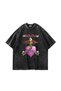 Mötley Crüe Printed Oversize Unisex Washable Black Tshirt - 3