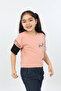 Girl's Printed Crew Neck Short Sleeve T-Shirt - 5