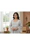 Premium Long Nightgown with Scalloped Floral lace Detailing
