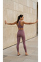 High-Waisted Fit Recovery Fitness Yoga Leggings Rose Dry Rose - 3
