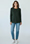 Women's Stone and Embroidered Seasonal Bluse with Collar and Hem - 3