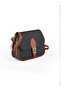 Women's Crossbody Bag with Flap and Zipper, Multi-Compartment Shoulder Bag - 3