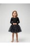 Black Heart Patterned Girl's Tulle Skirt - 3
