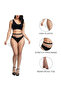 Womens High Waist Tights Fishnet Stockings Thigh High Pantyhose, Pack of 3 - 4