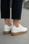 White Women's Retro Sneaker Striped Casual Sports Shoes 122Nav - 3
