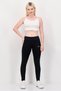 Women Sportswear Fit Running Leggings, Black - 3