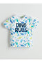 New Season Dinosaur Printed Boys' Shorts Pajama Set - S5Fe64Z1 - 2