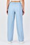 Women Regular Fit Solid Straight Leg Pants, Ice Blue - 3