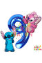 Stitc & Angel 9 Year Old Balloon Set – Navy Blue 9 Number Foil Balloon